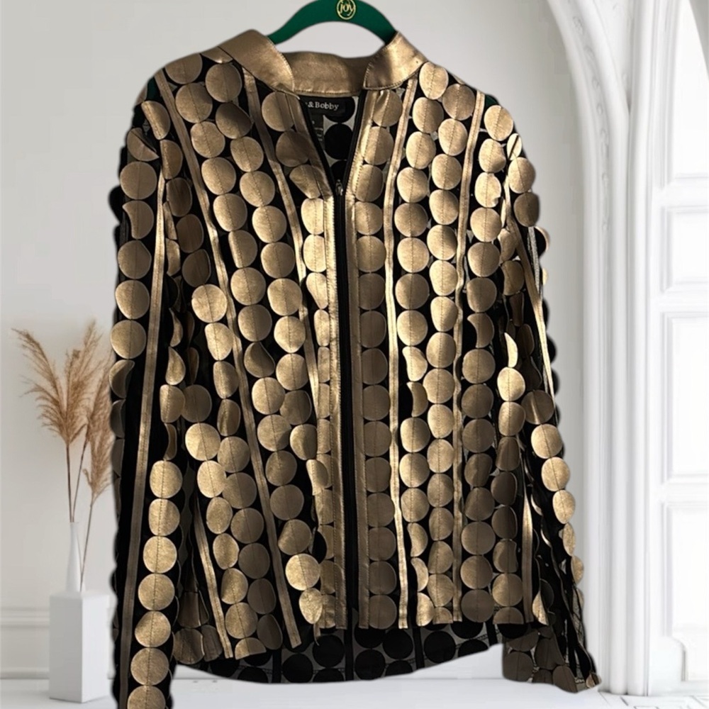 Sparkly Gold and Black Women's Jacket